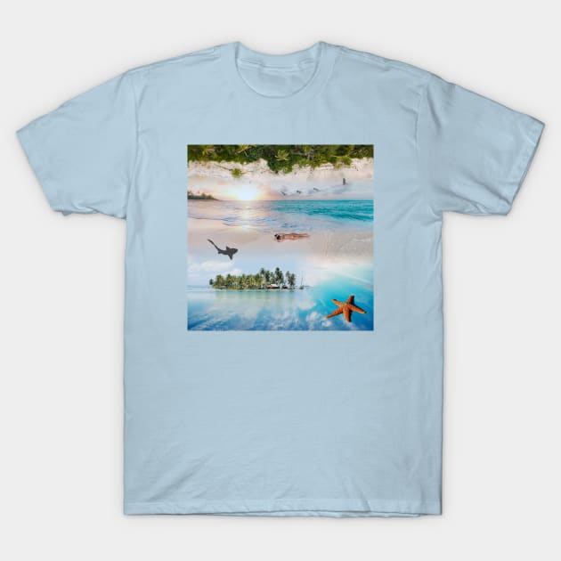 GIRL IN THE BEACH -2 T-Shirt by karadoc